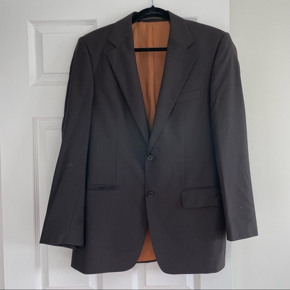 Hugo Boss Gable Vegas Virgin wool Brown Blazer 42R US or IT 48R - Picture 8 of 8